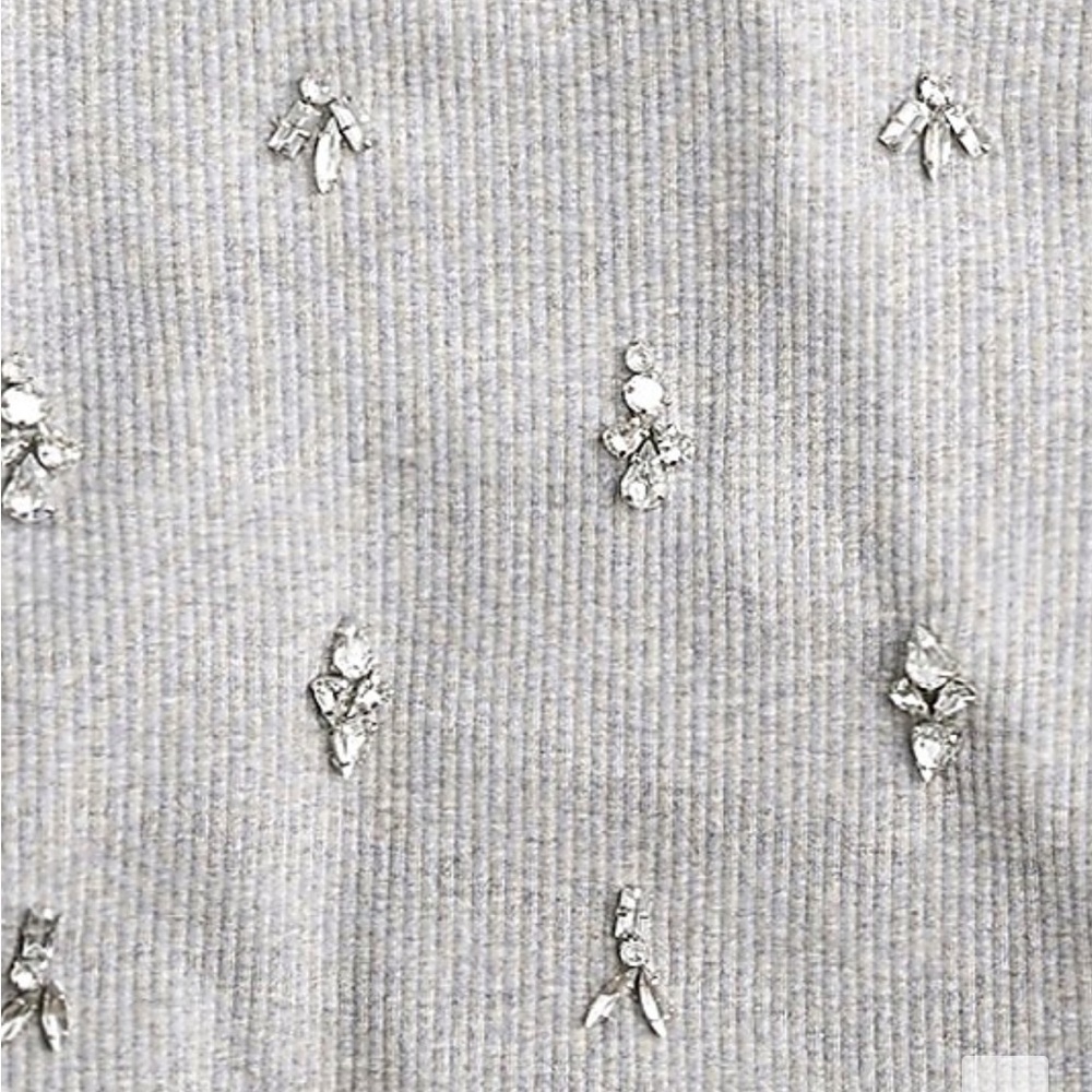 Jeweled Ribbed Tee - Picture 2 of 2